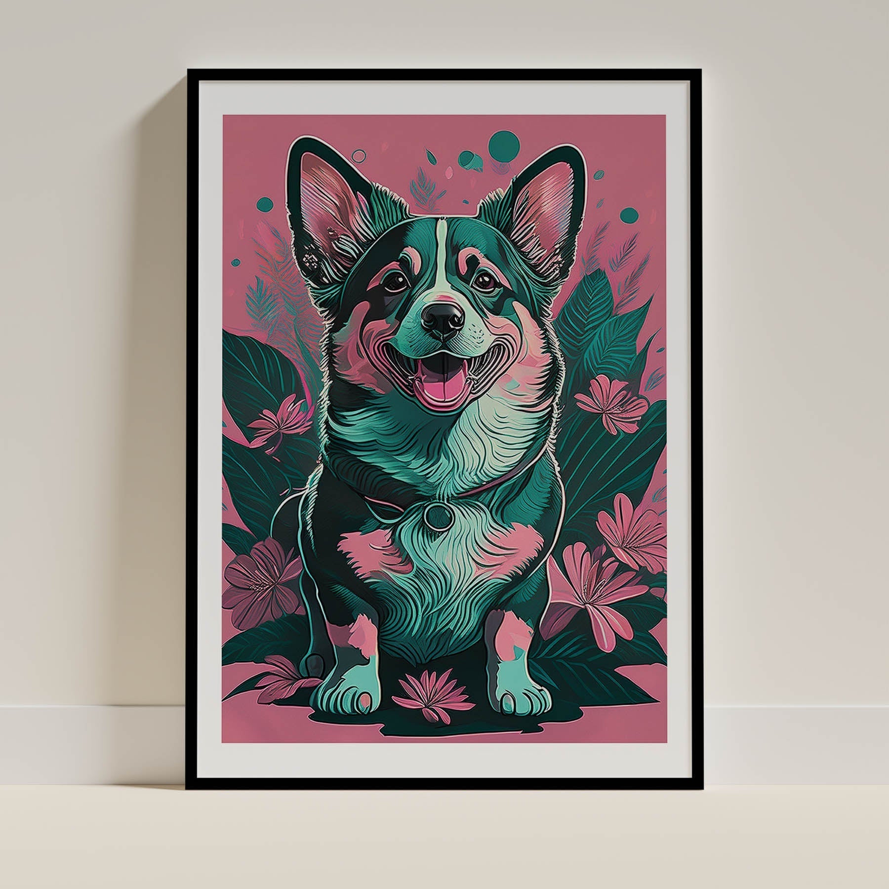 Corgi Flowery Dog image 0