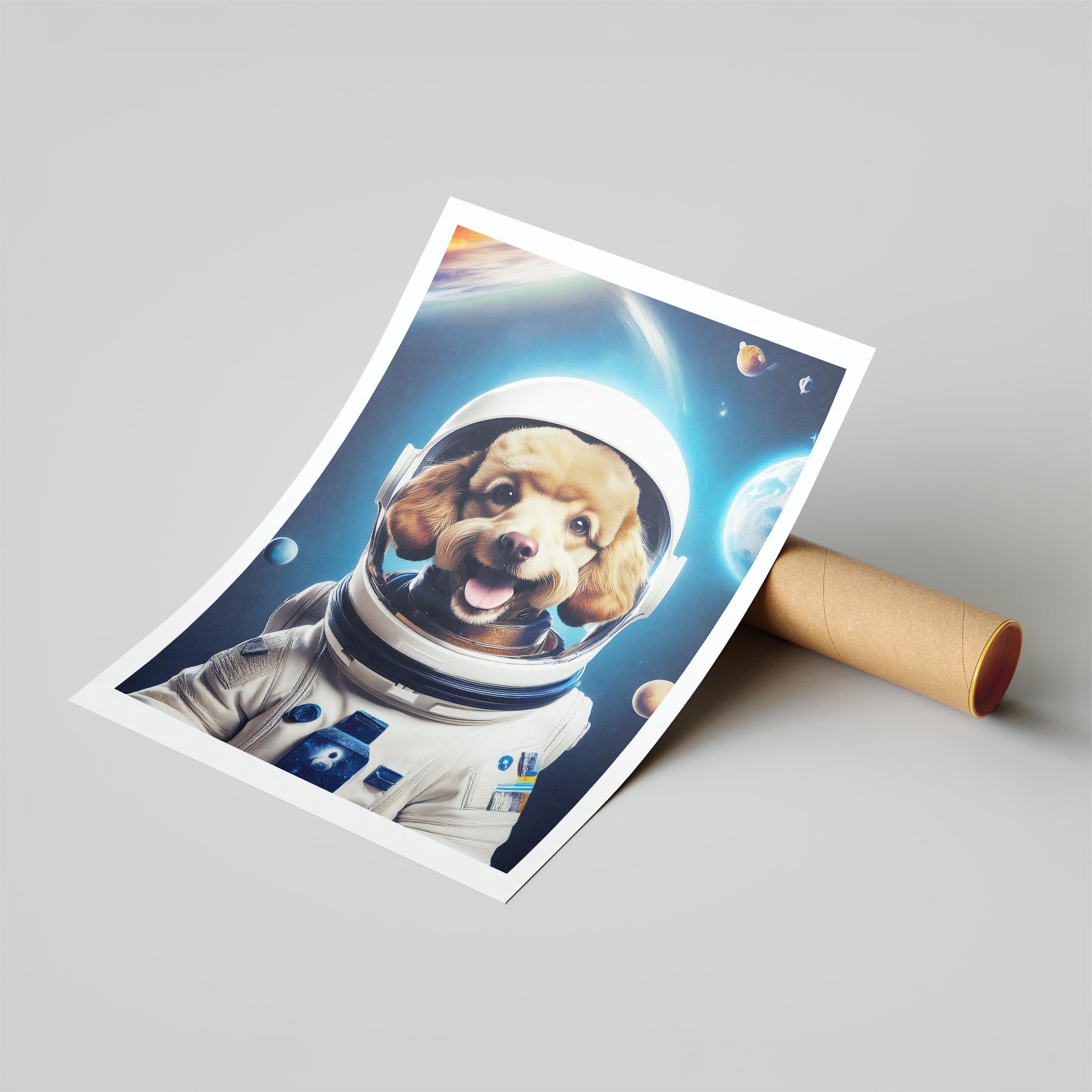 Poodle Astronaut Dog Series image 6