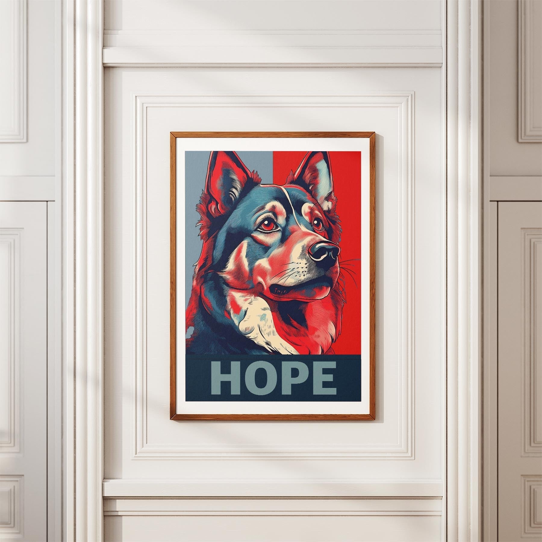 Finnish Lapphund HOPE Series Inspired by the Obama Poster image 3