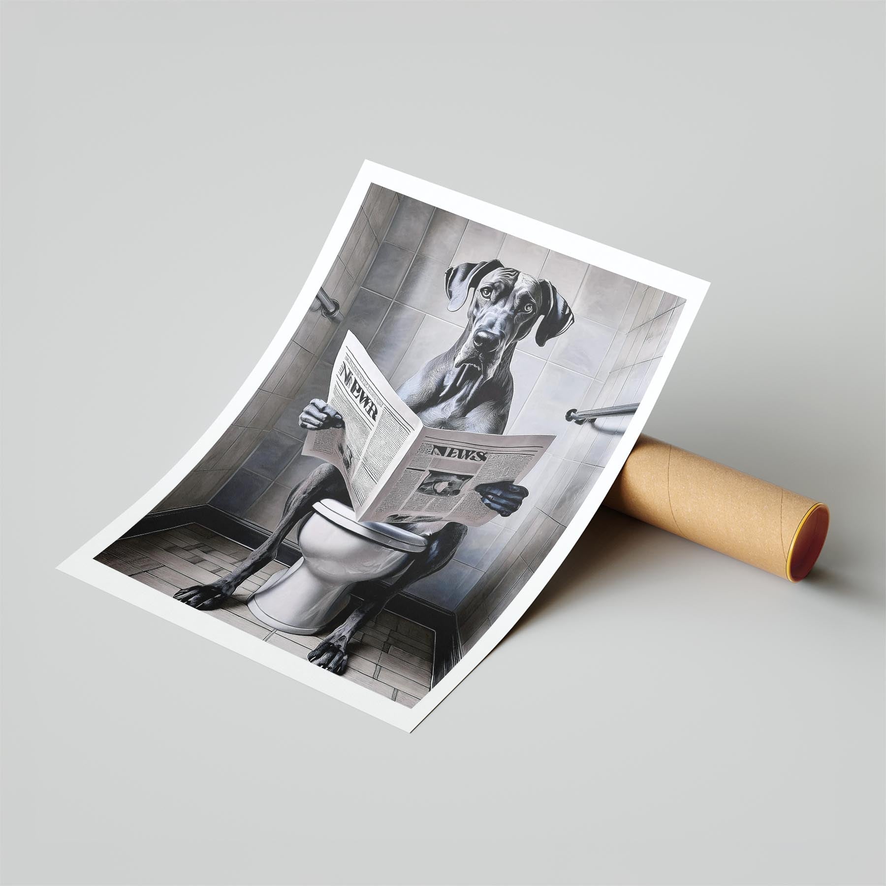 Great Dane Toilet Humour Dog Series 1 image 6