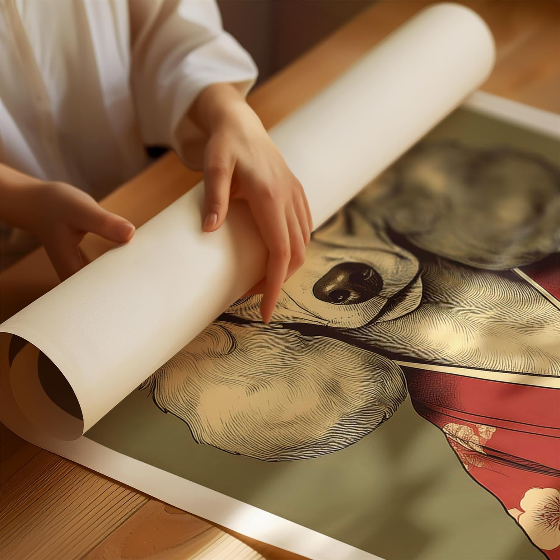 Poodle Japanse Kimono Dog Series image 1