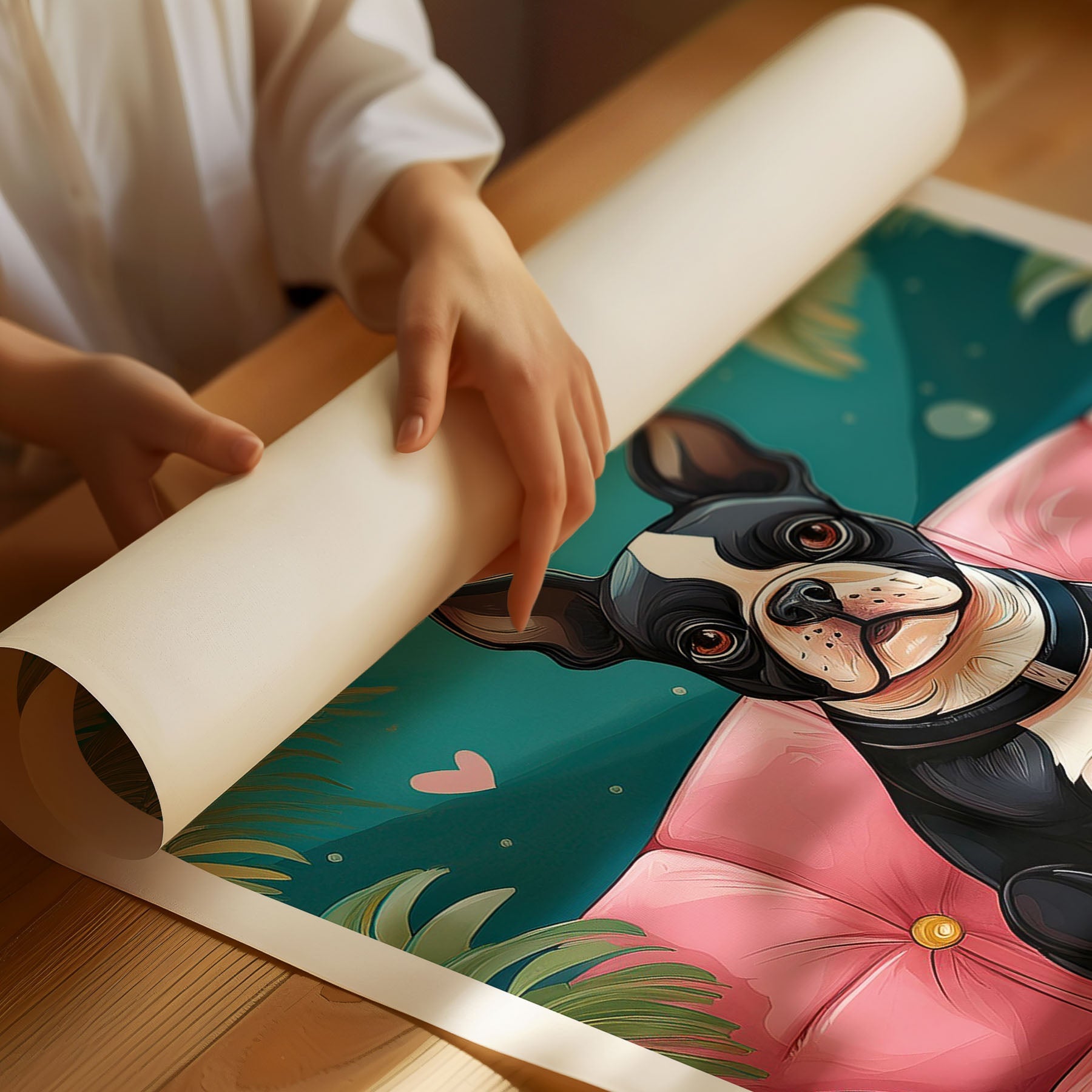 Boston Terrier  Just Lounging Around image 3