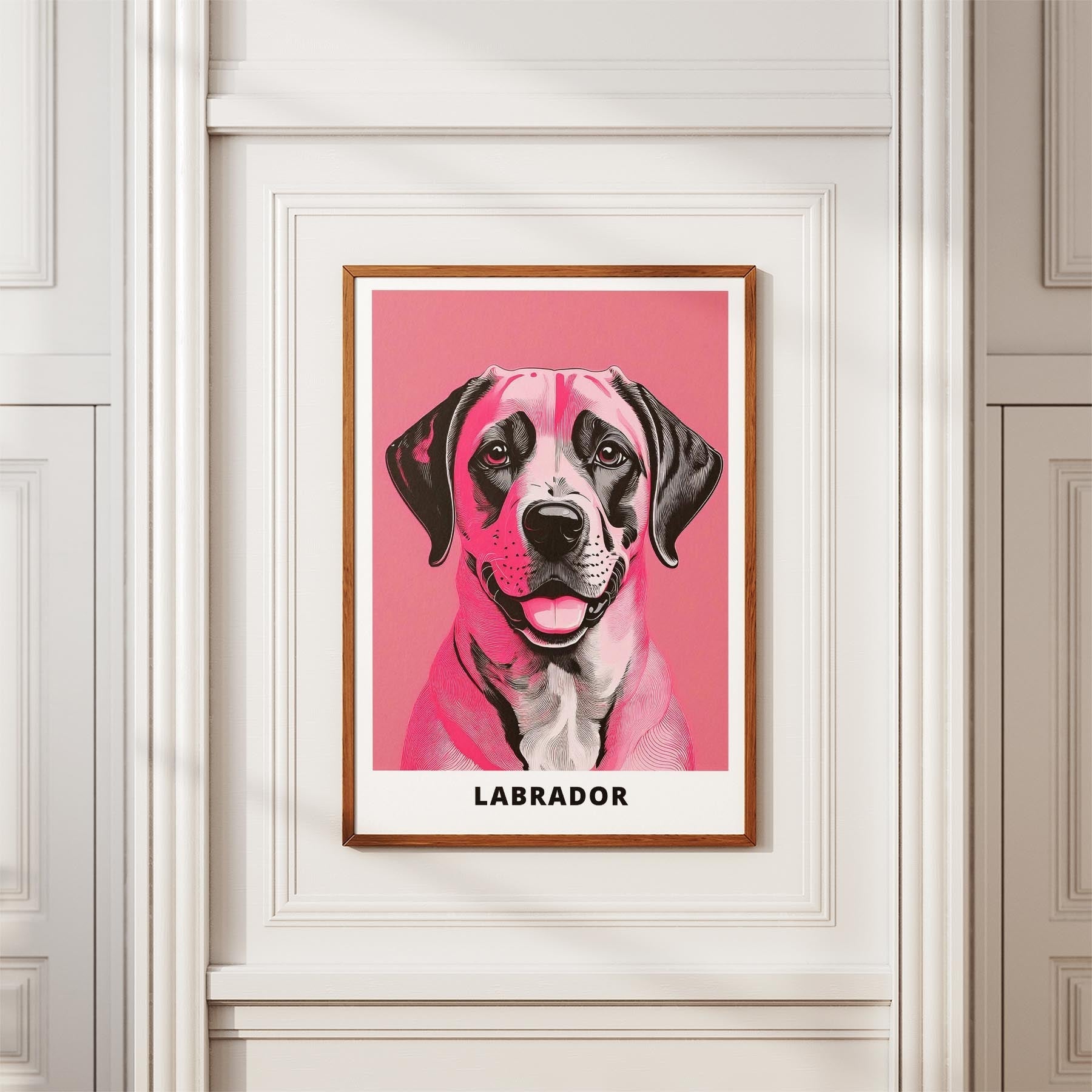 Labrador Retriever Pink and Black Dog Series 3 image 3