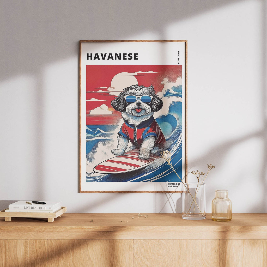 Havanese Hokosai Surfer Dogs 1 image 8