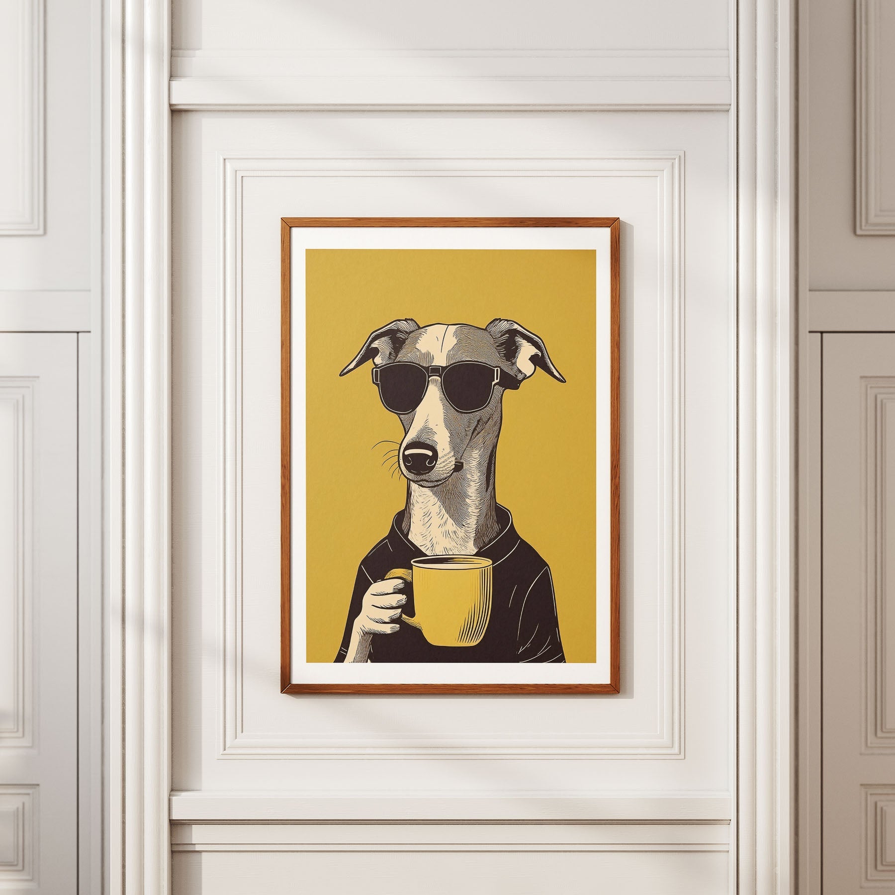 Greyhound Chillin Coffee Dog image 2