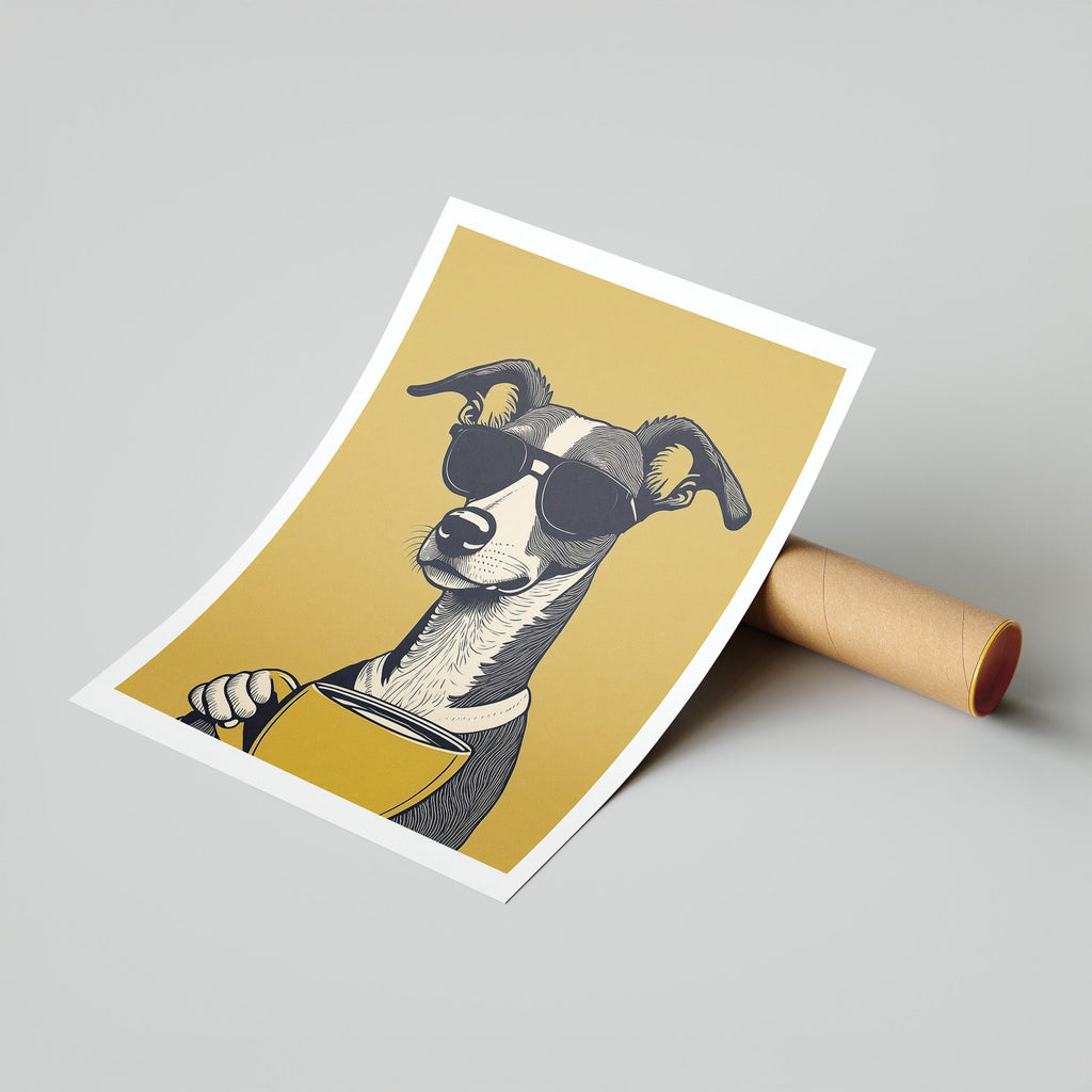 Whippet Chillin Coffee Dog image 7