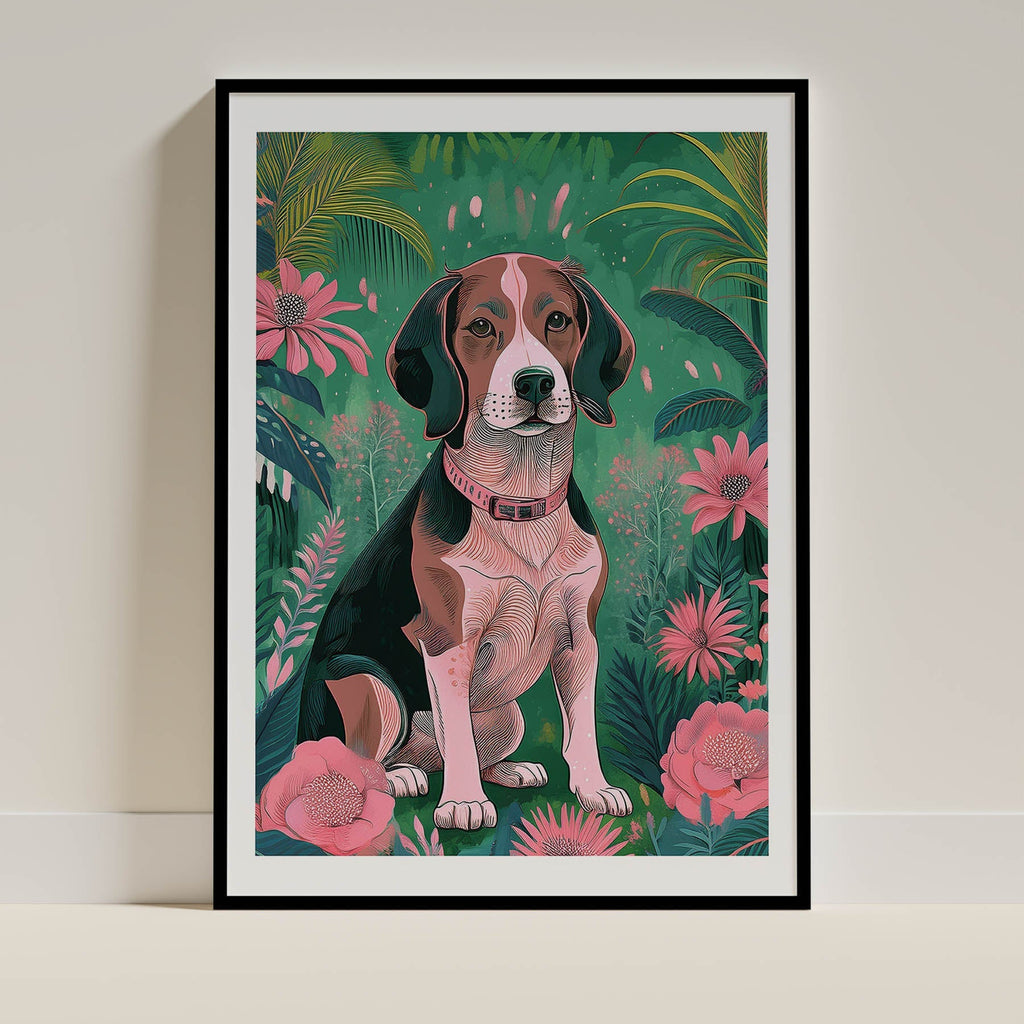 Basset Hound Flowery Dog image 8