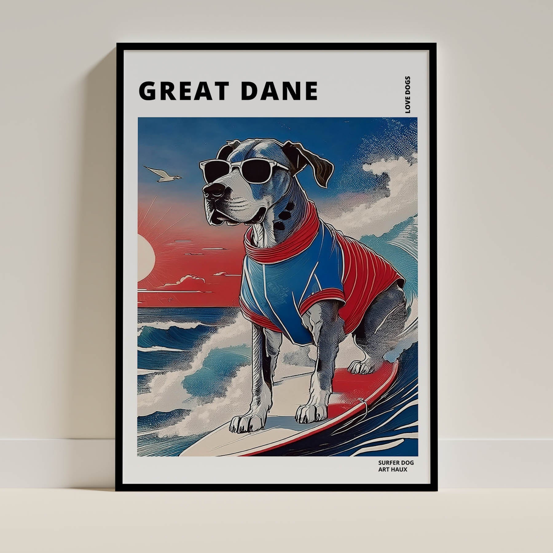 Great Dane Hokosai Surfer Dogs 1 image 0