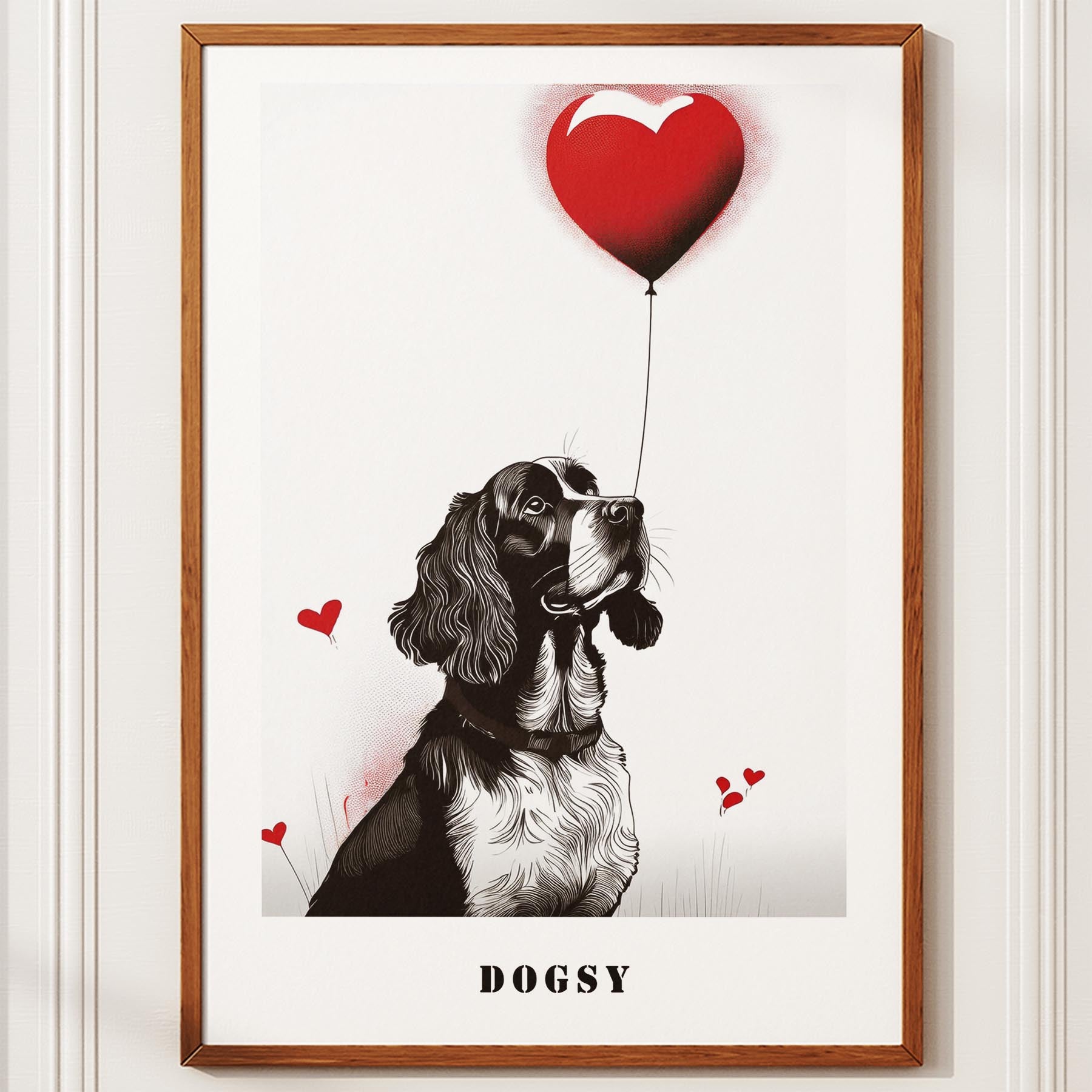 English Springer Spaniel DOGSY Series inspired by the Art of Banksy with text Do image 10
