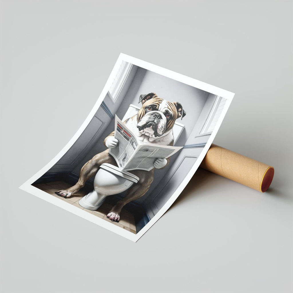 Bulldog Toilet Humour Dog Series 7 image 6