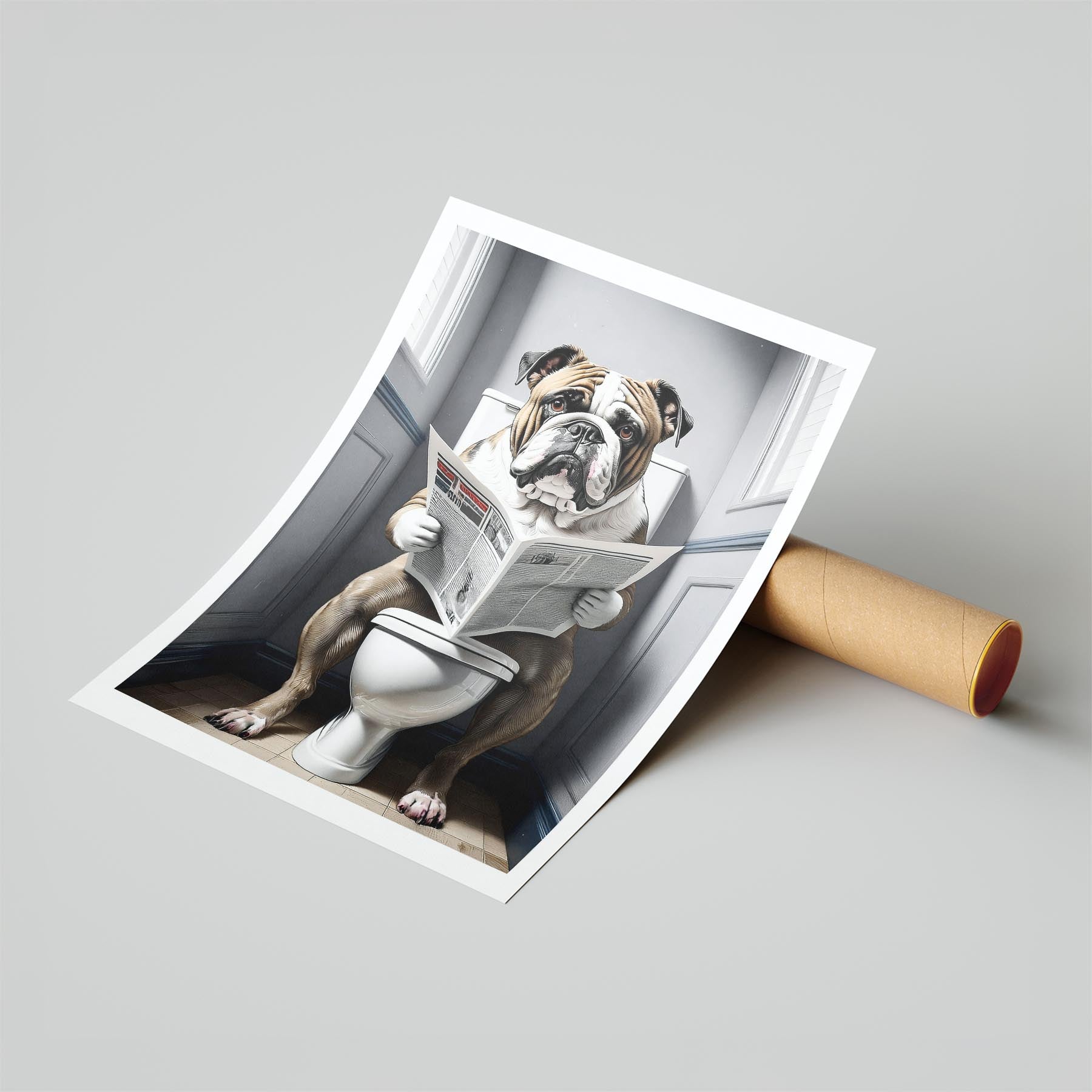 Bulldog Toilet Humour Dog Series 7 image 6