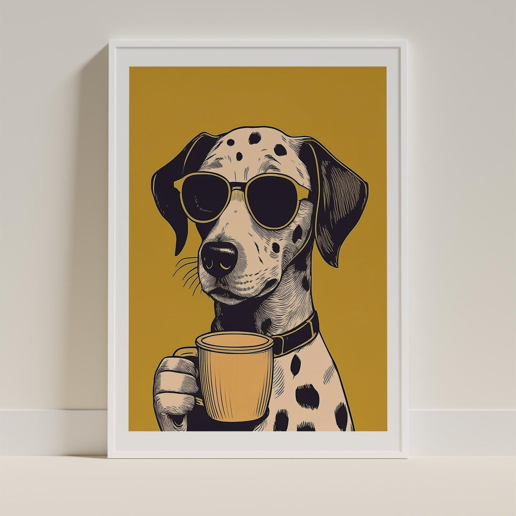 Dalmation Chillin Coffee Dog image 11