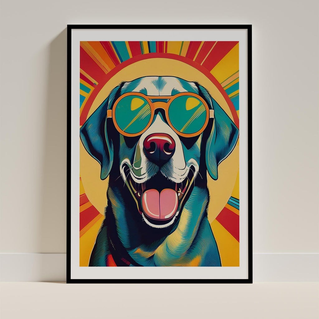 Labrador Dog In Colourful Sunnies 12 image 11