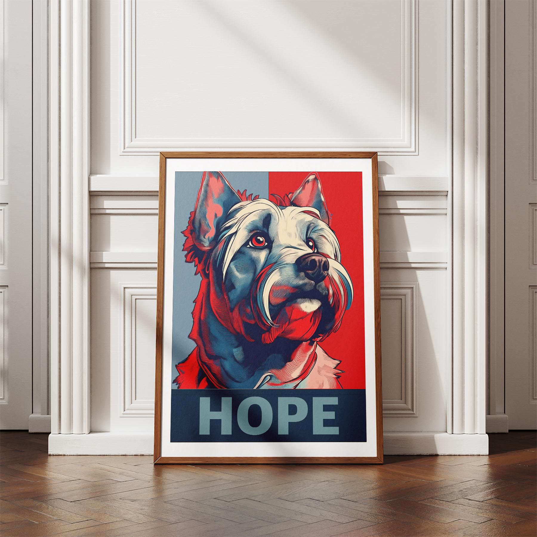 Australian Silky Terrier HOPE Series Inspired by the Obama Poster image 4