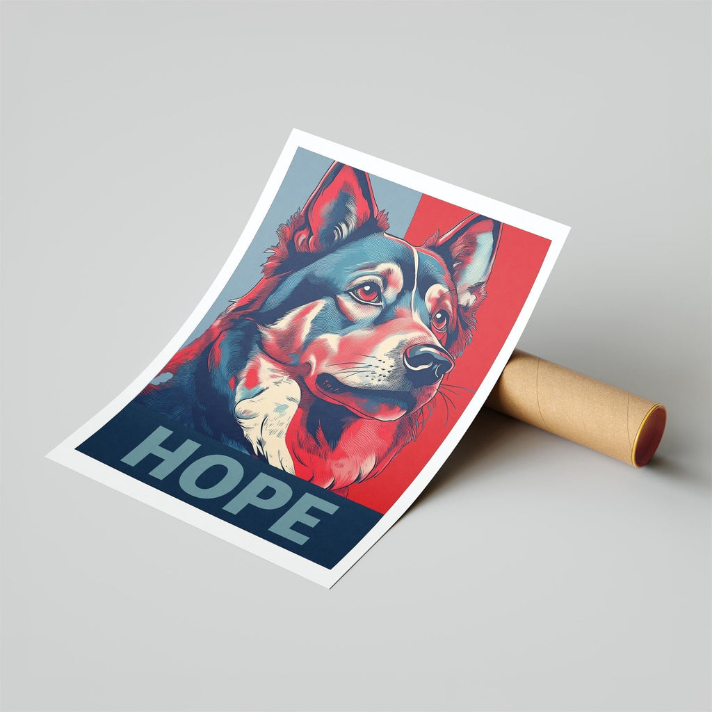 Finnish Lapphund HOPE Series Inspired by the Obama Poster image 6