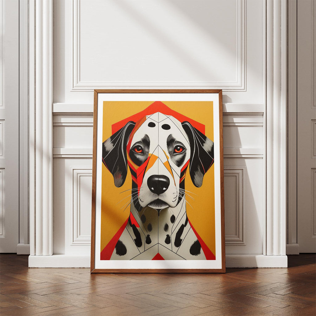 Dalmatian Geometric Orange Series image 4