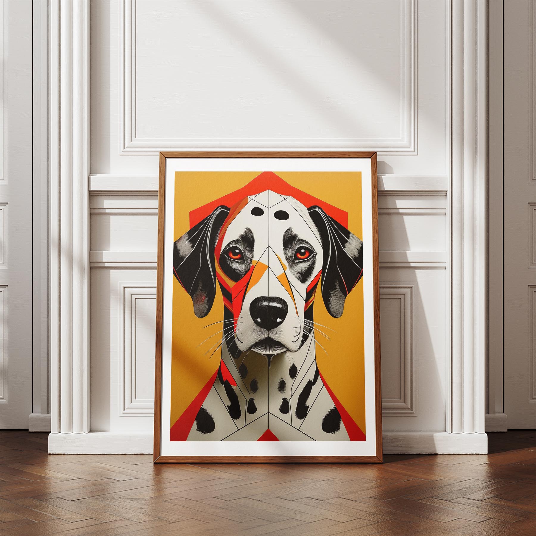 Dalmatian Geometric Orange Series image 4