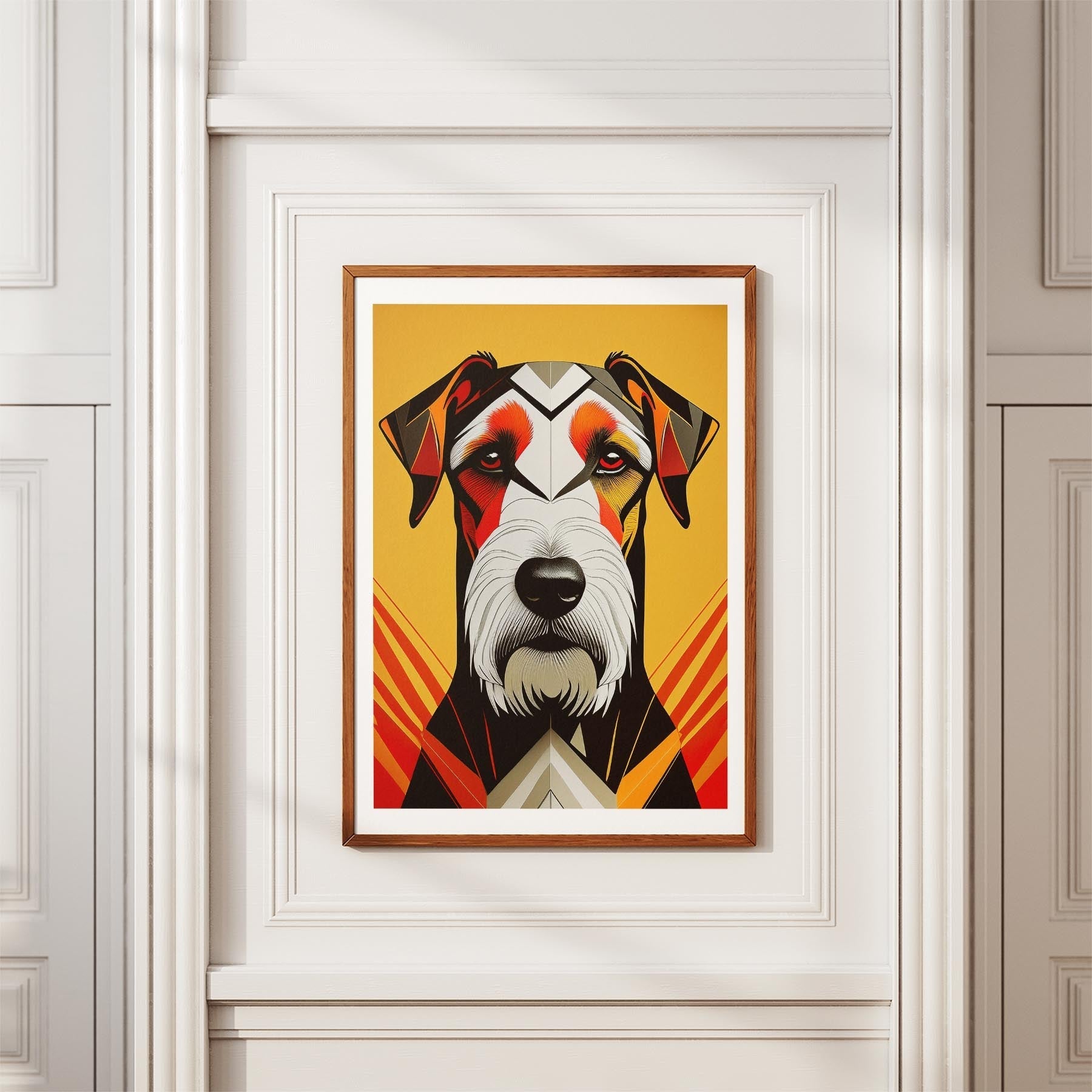 Airedale Geometric Orange Series image 3