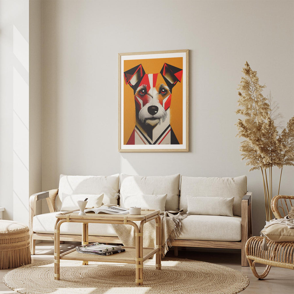 Fox Terrier Geometric Orange Series image 2