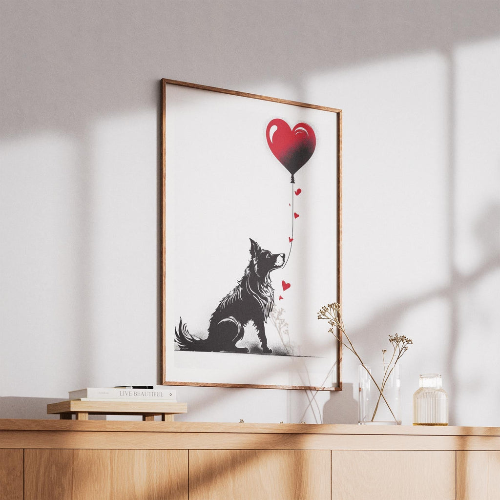 Border Collie DOGSY Series inspired by the Art of Banksy image 5