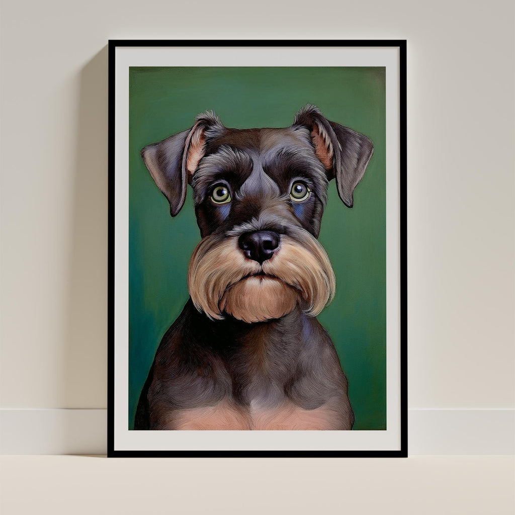 Schnauzer Green Painted Series image 0