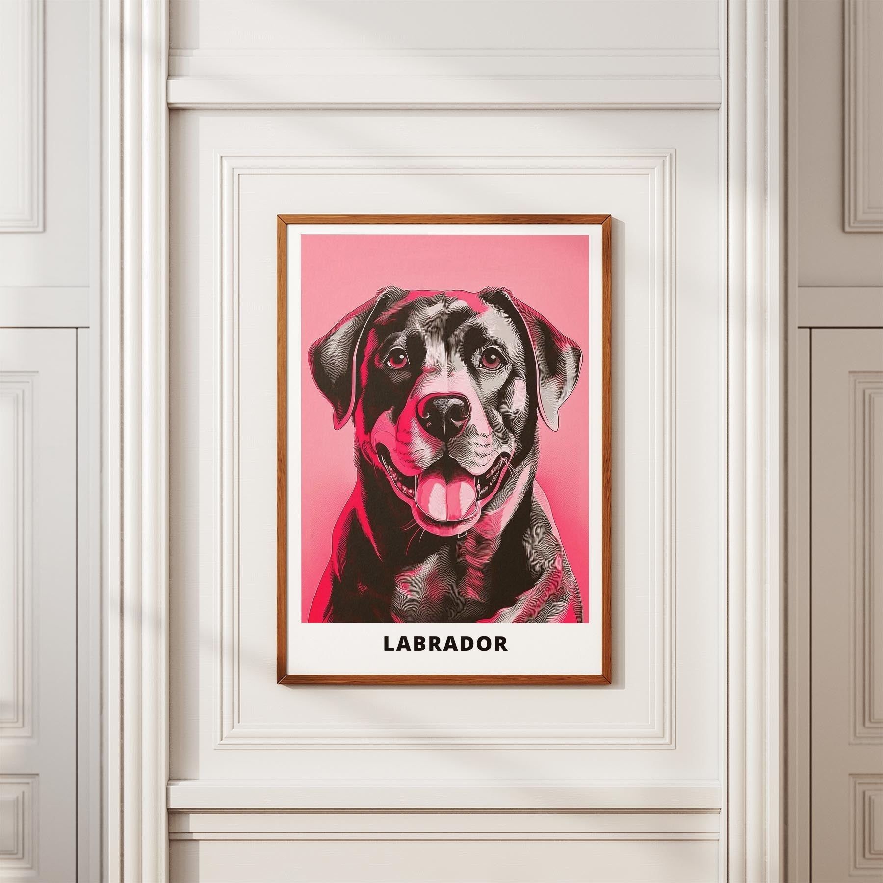 Labrador Retriever Pink and Black Dog Series 5 image 3