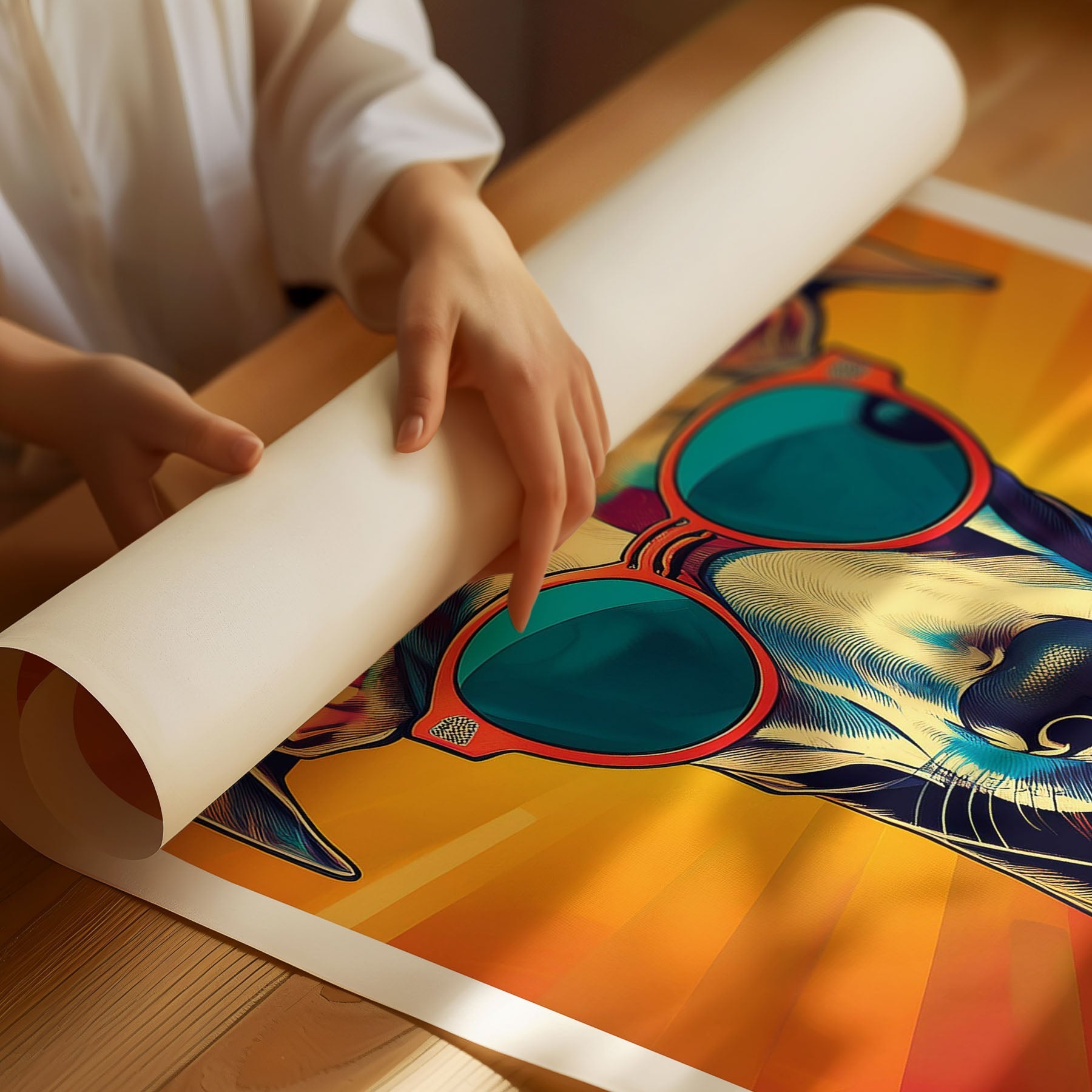 Grayhound In Colourful Sunnies 1 image 3