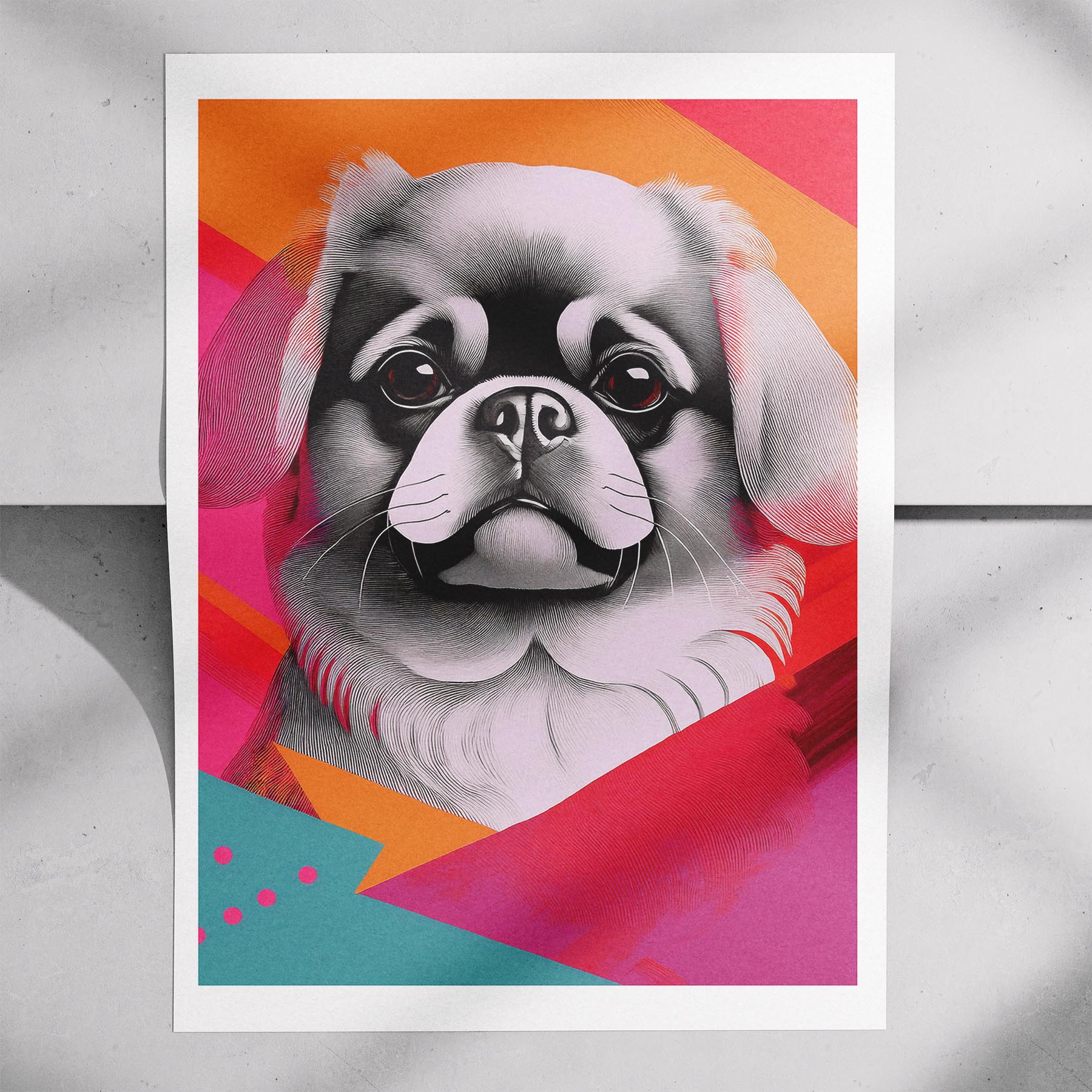Pekingese Modern Pop Dog Series image 7