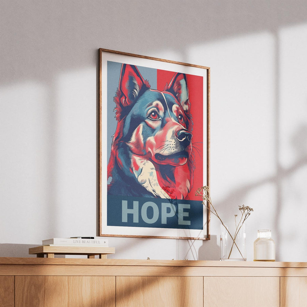 Finnish Lapphund HOPE Series Inspired by the Obama Poster image 5