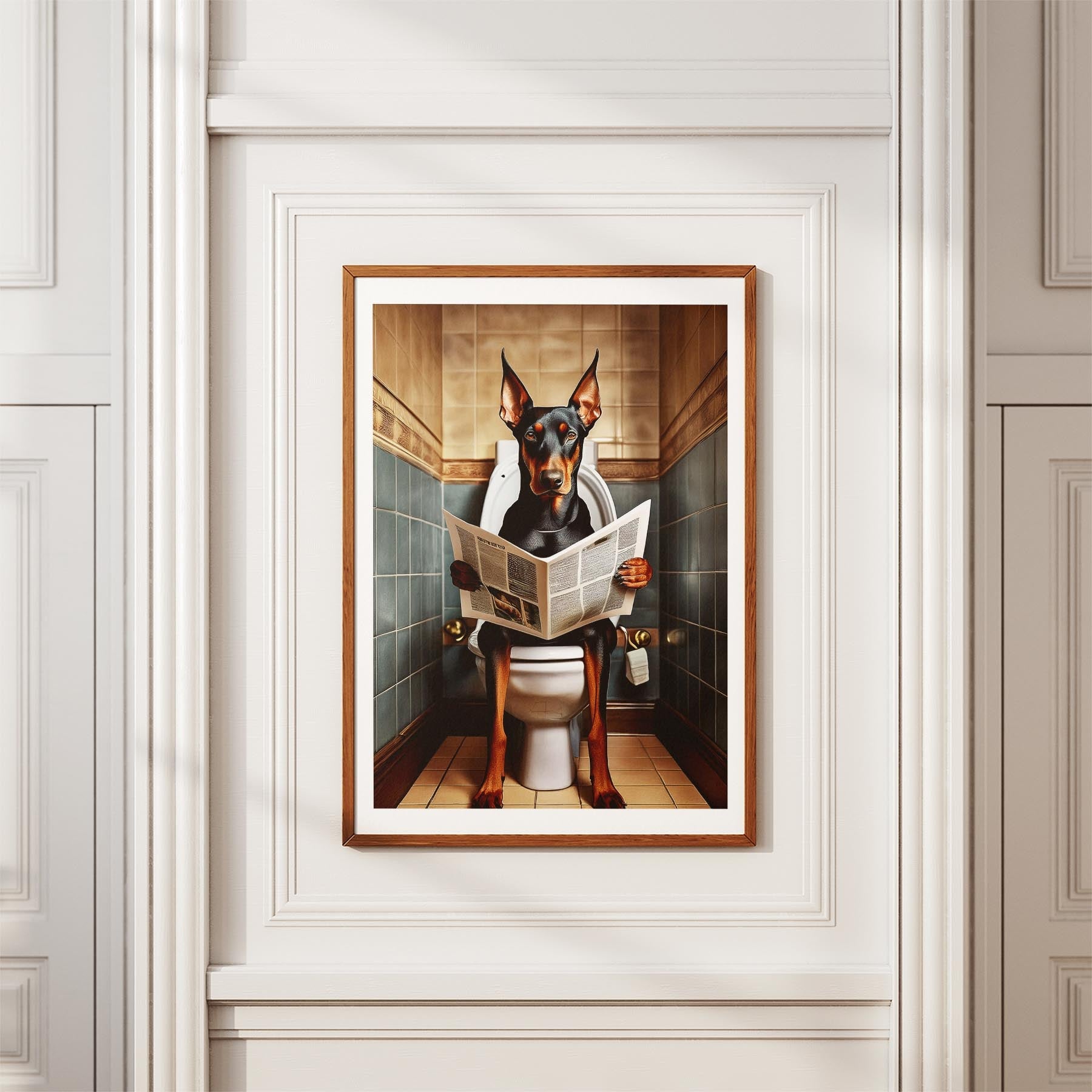 Dobermann Toilet Humour Dog Series 3 image 3