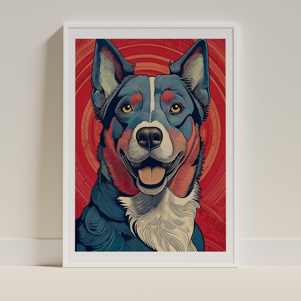 Kelpie Hokusai Japanese Inspired Dog Series 1 image 9