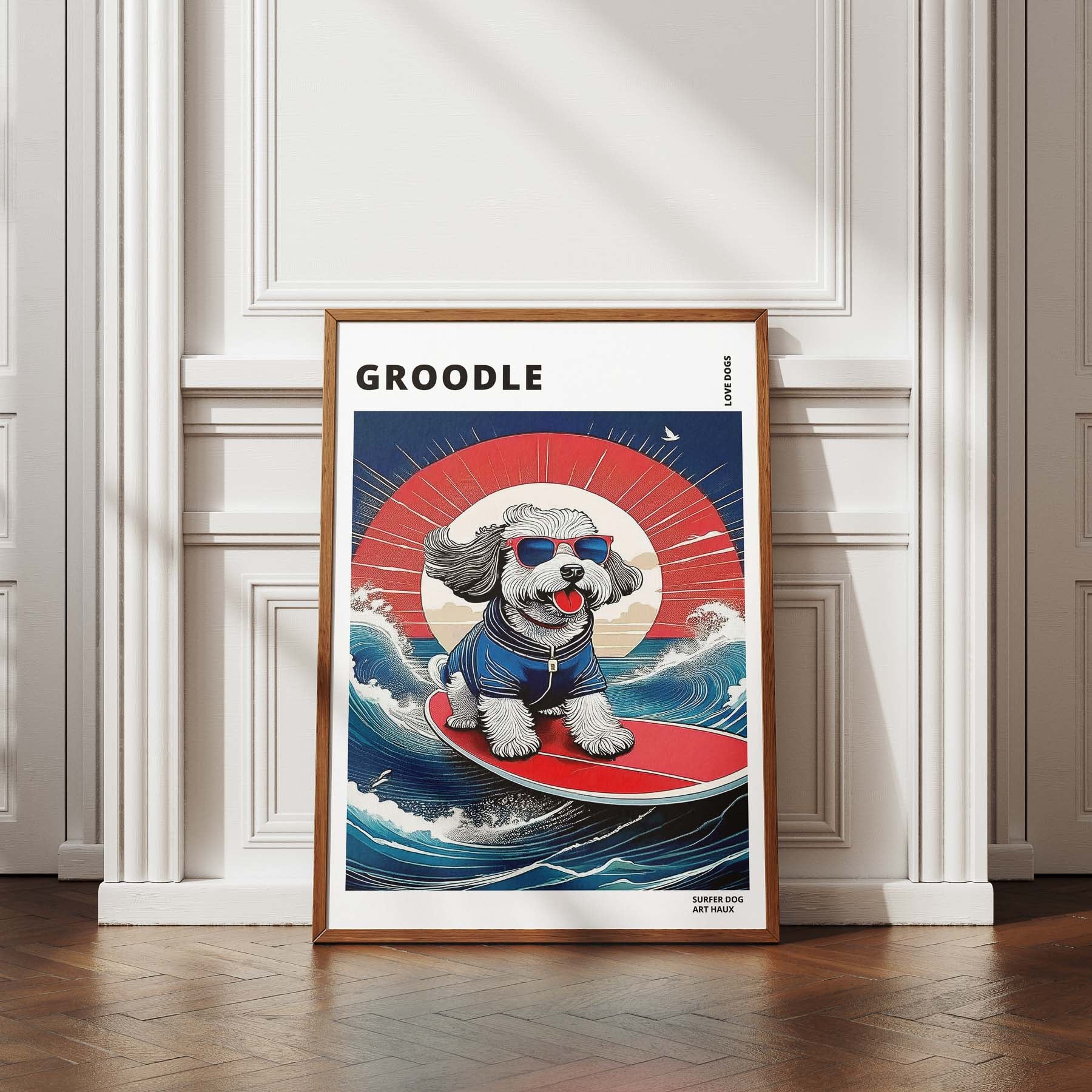 Groodle Hokosai Surfer Dogs 1 image 4