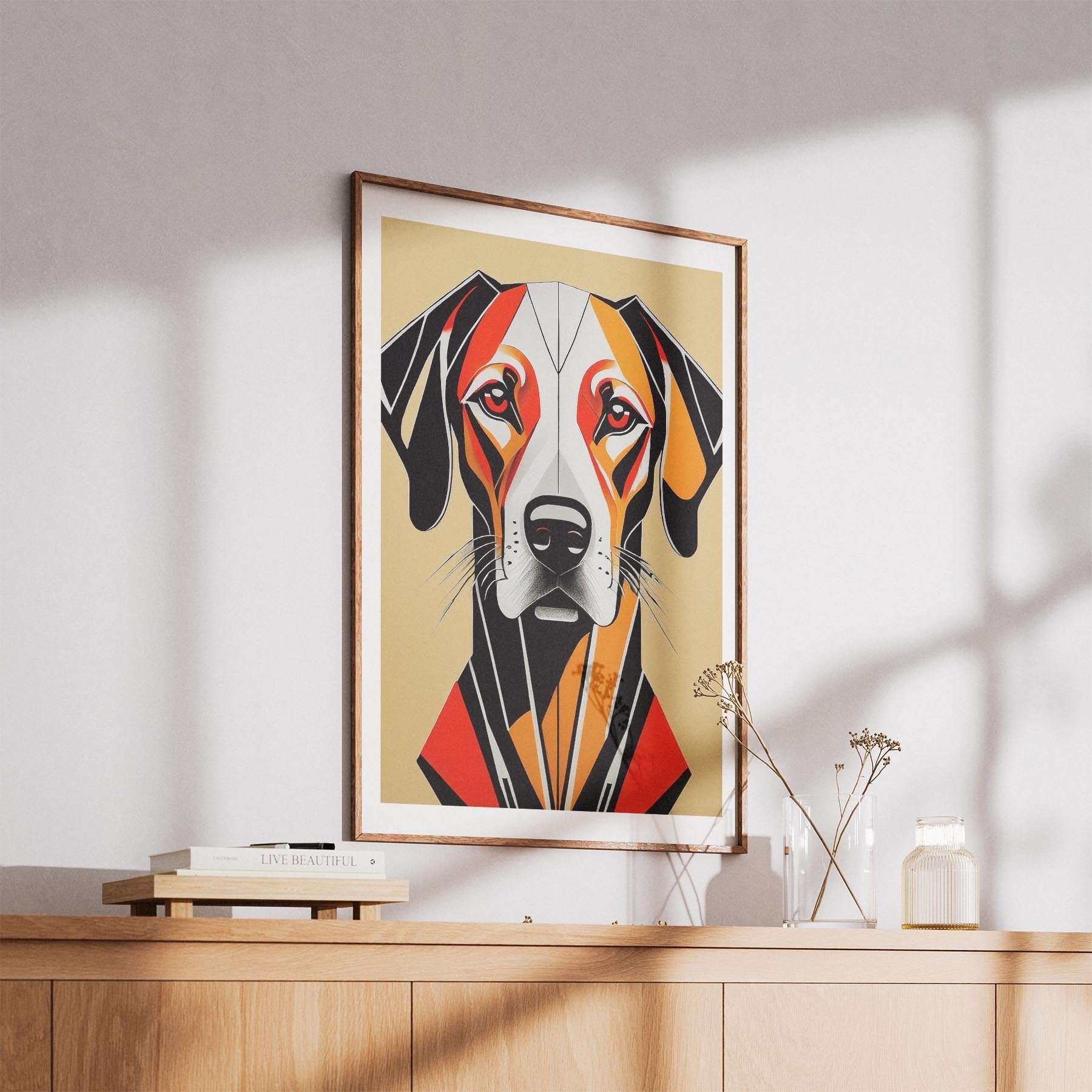 Rhoedesian Ridgeback Geometric Orange Series image 5