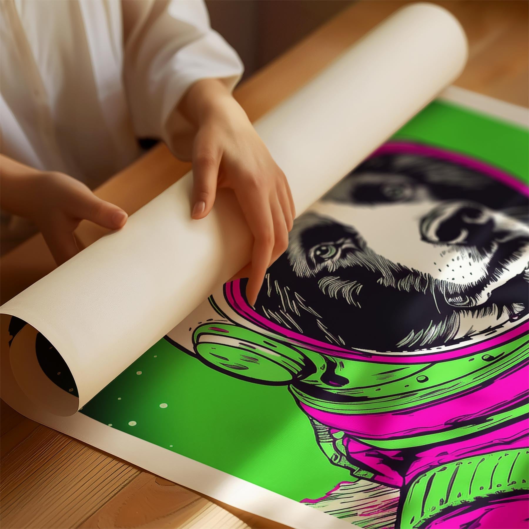 Border Collie Space Dogs Series image 1