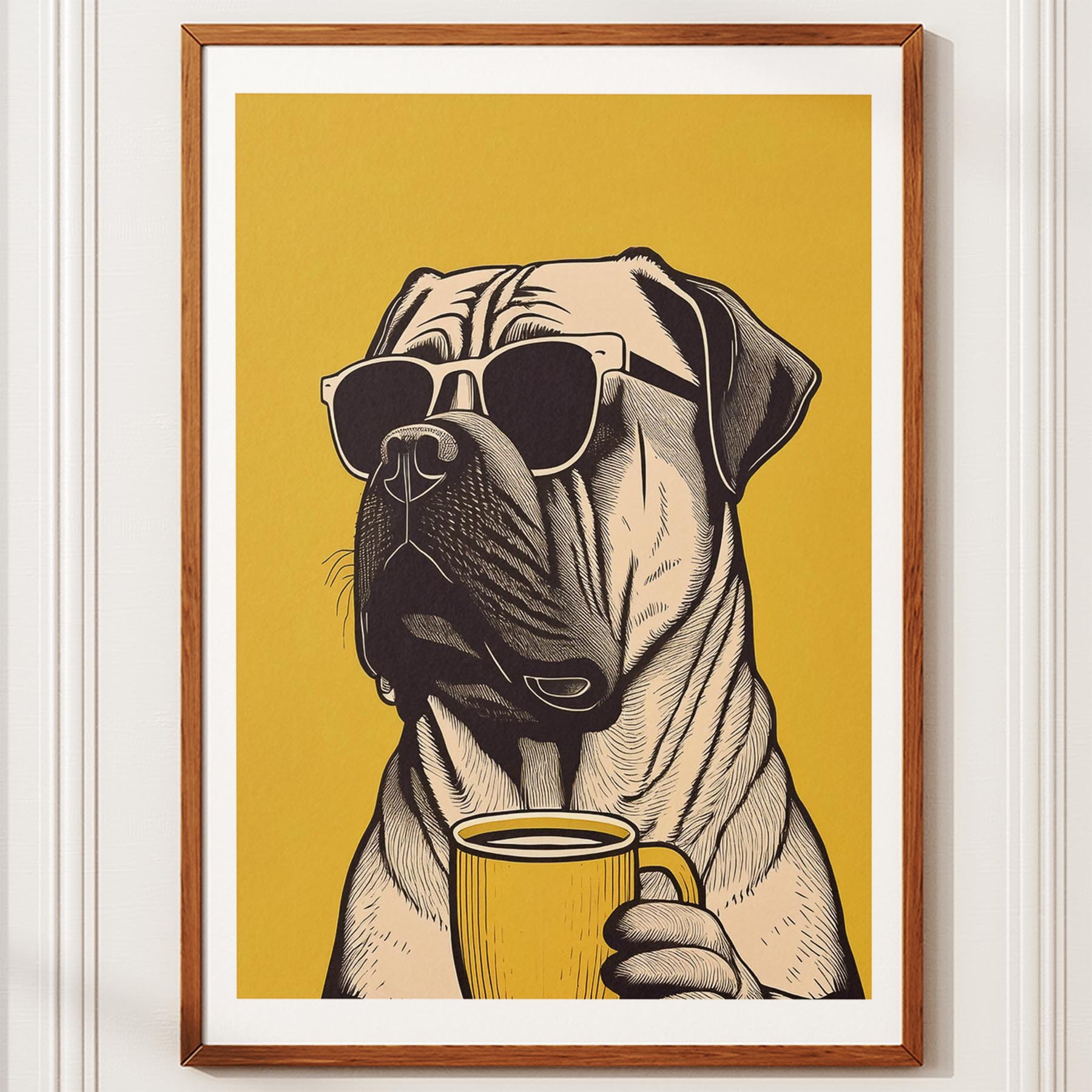 Bull Mastiff Chillin Coffee Dog image 10