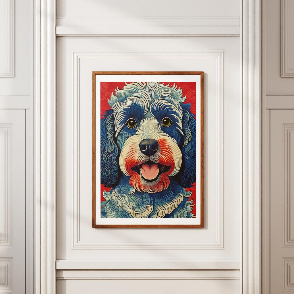 Cavoodle Hokusai Japanese Inspired Dog Series 4 image 3