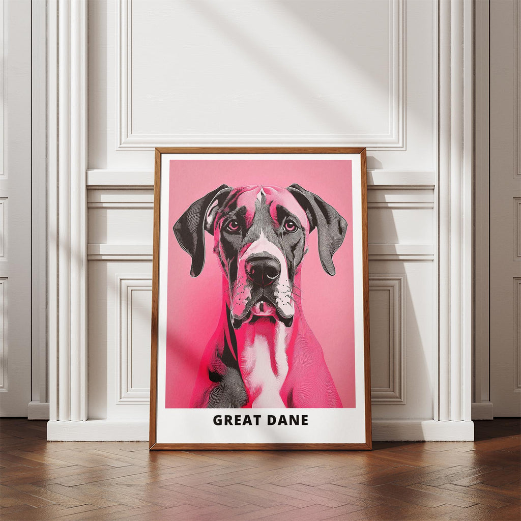 Great Dane Pink and Black Dog Series 4 image 4