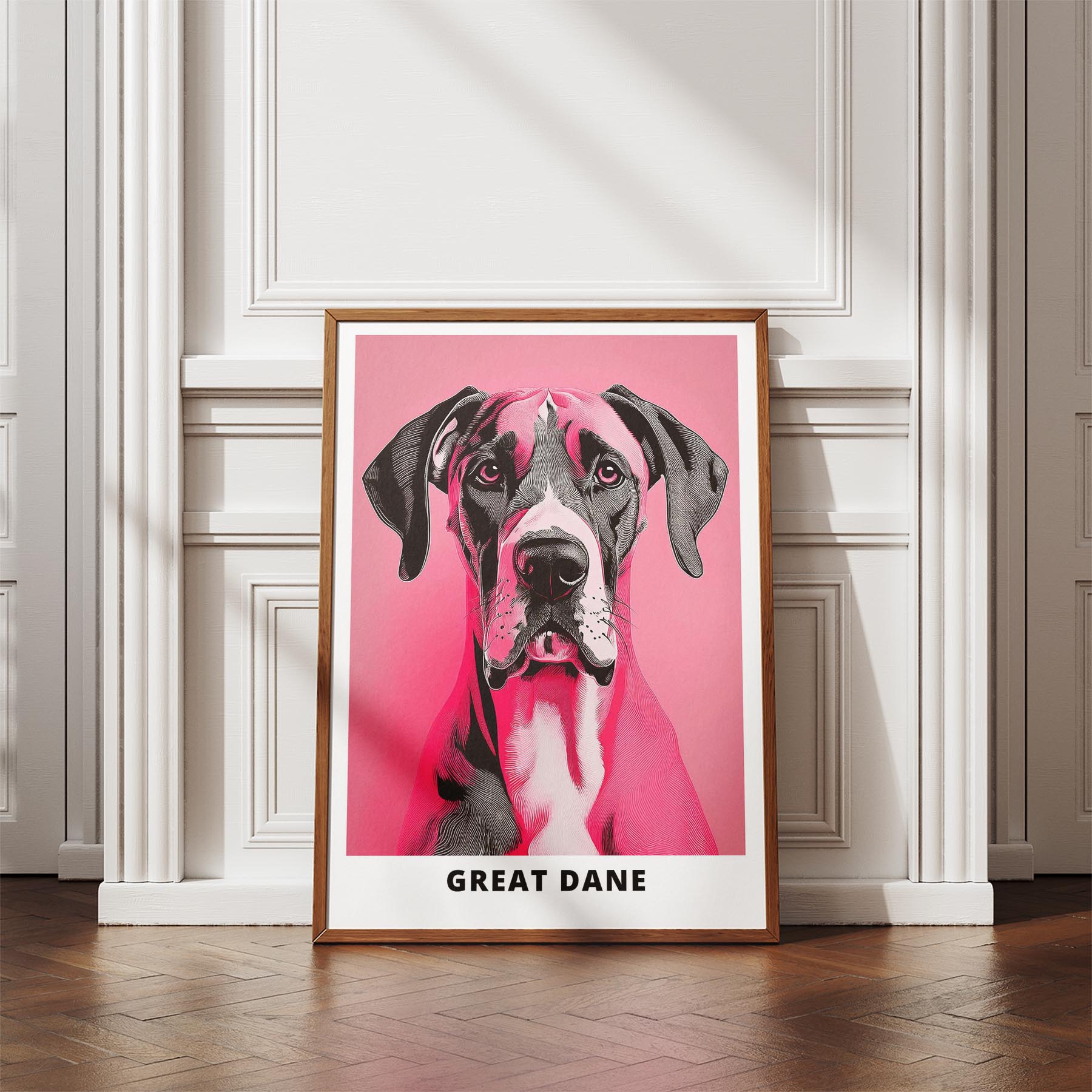 Great Dane Pink and Black Dog Series 4 image 4