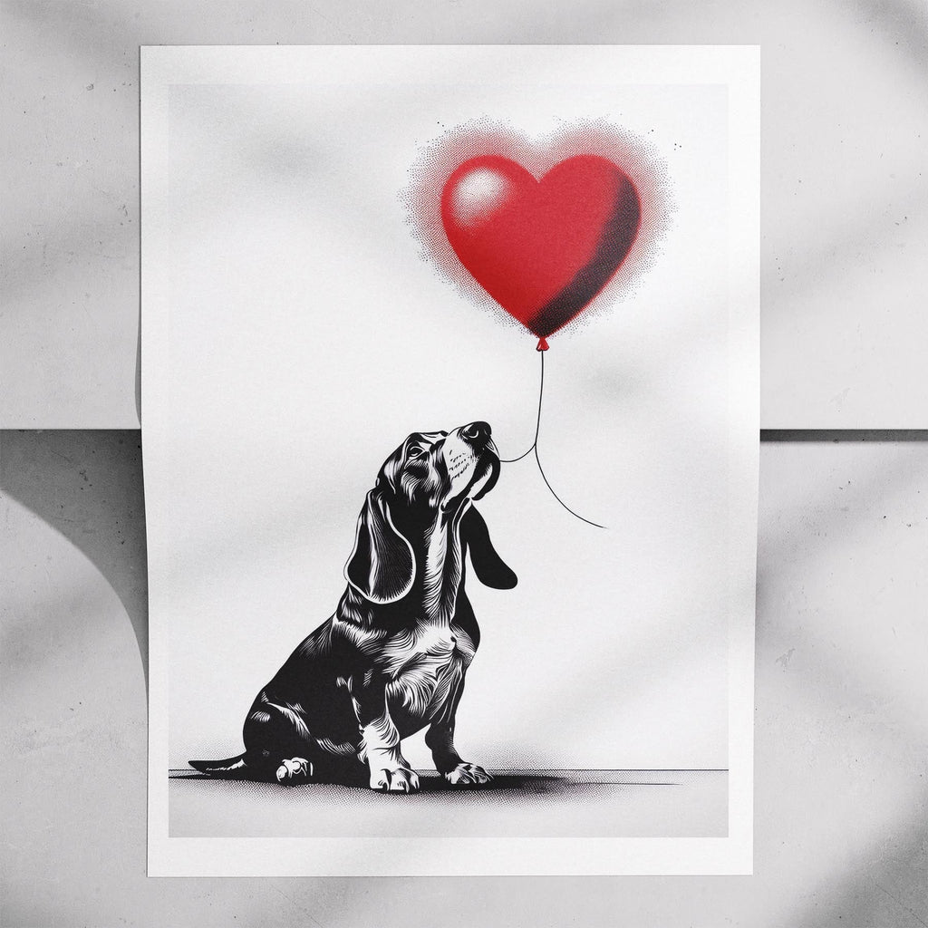Basset Hound DOGSY Series inspired by the Art of Banksy image 7