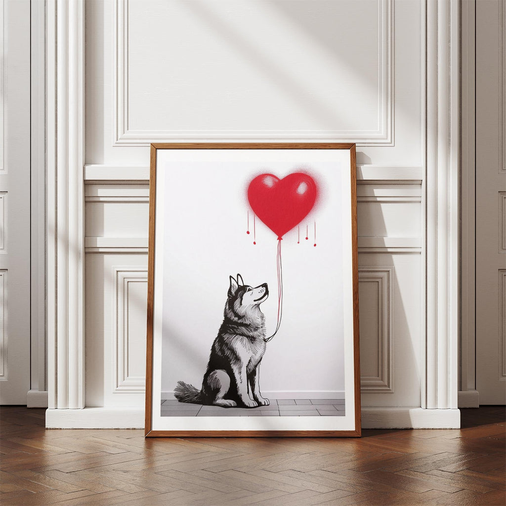 Alaskan Malamute DOGSY Series inspired by the Art of Banksy image 4