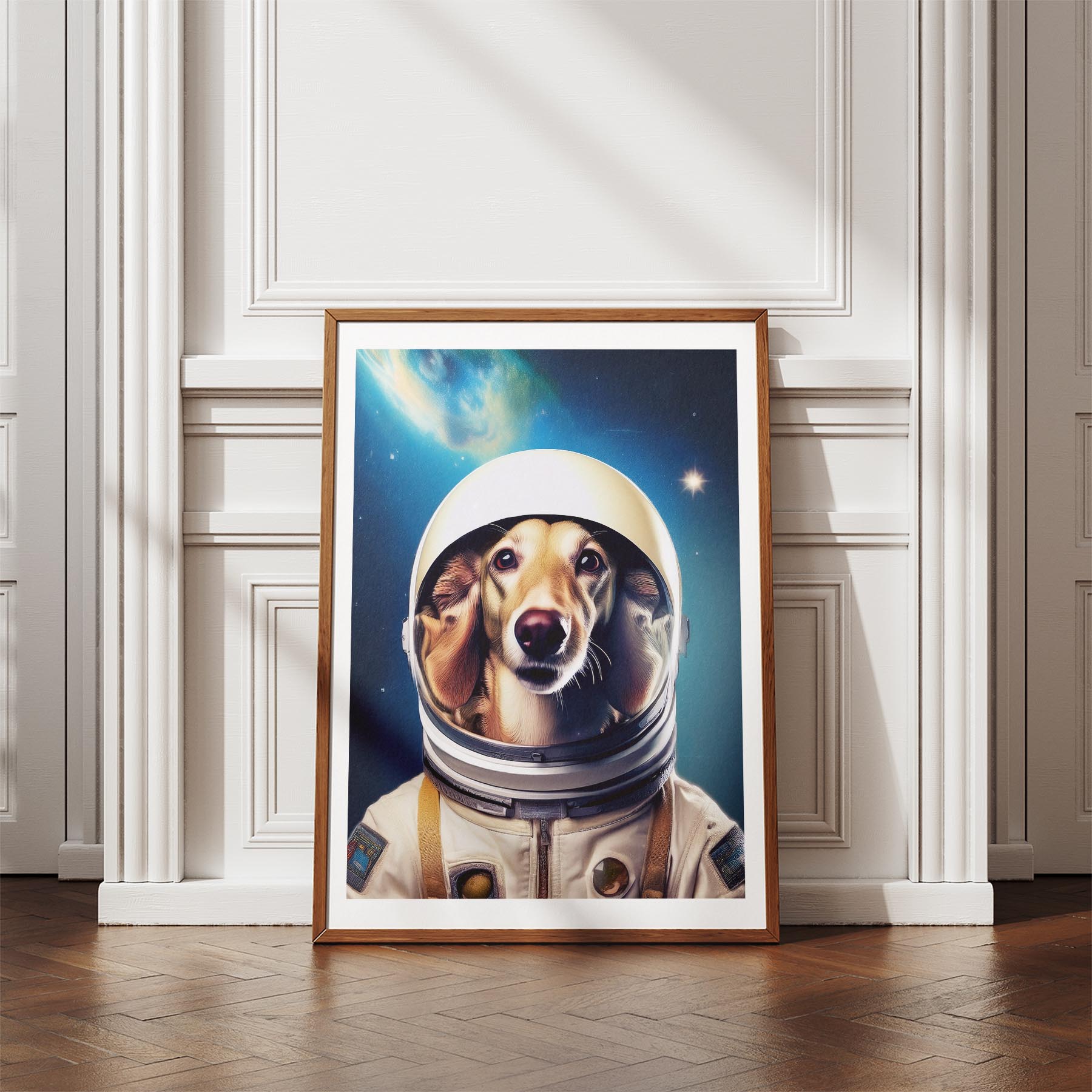 Borzoi Astronaut Dog Series image 4