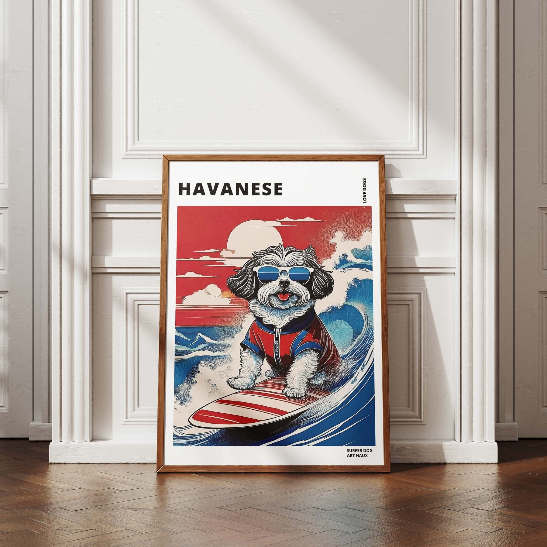 Havanese Hokosai Surfer Dogs 1 image 4