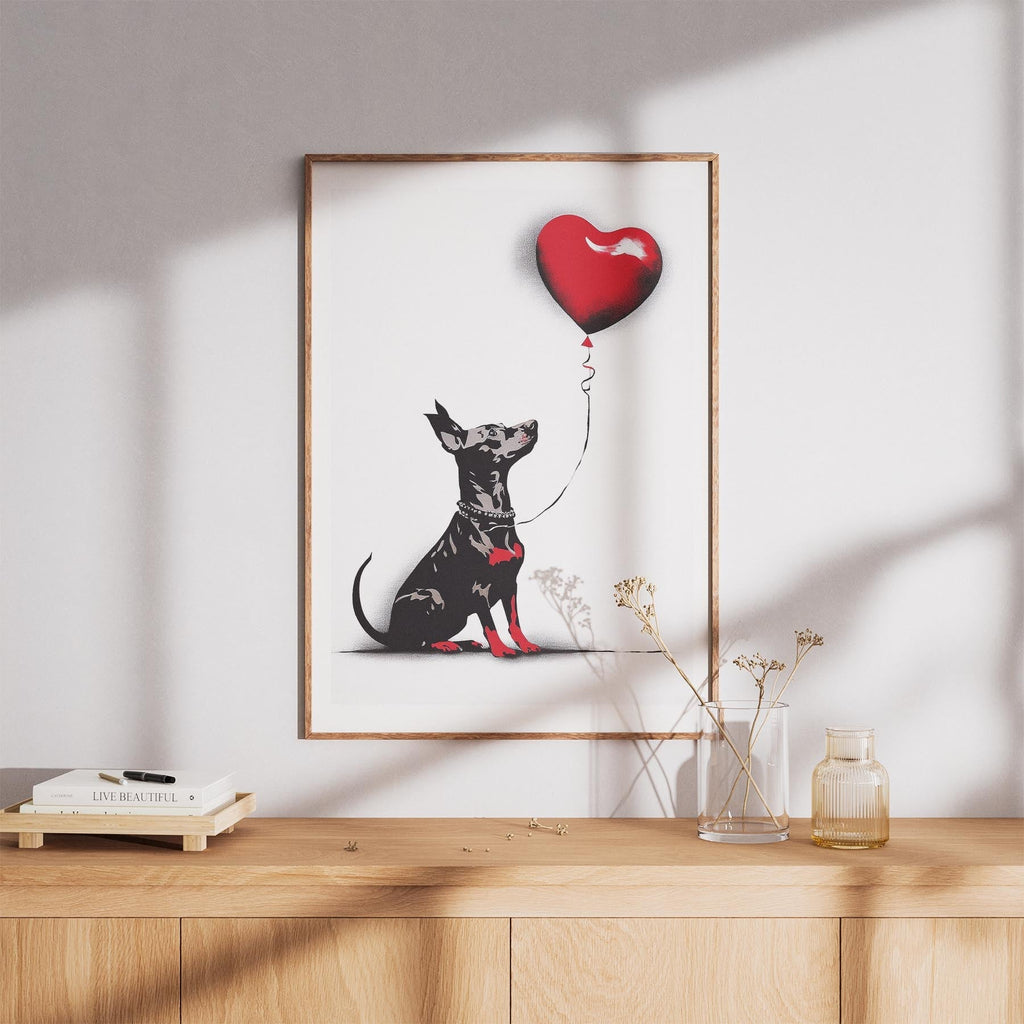 Miniature Pinscher DOGSY Series inspired by the Art of Banksy image 8