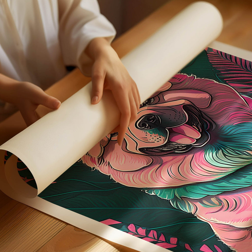 Chow Chow Flowery Dog image 1