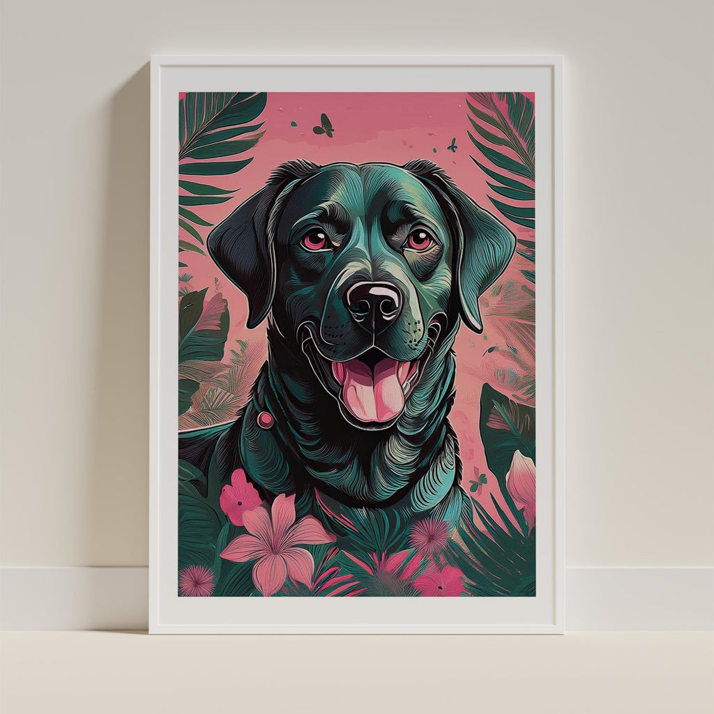Labrador Retriever Flowery Dog image 9