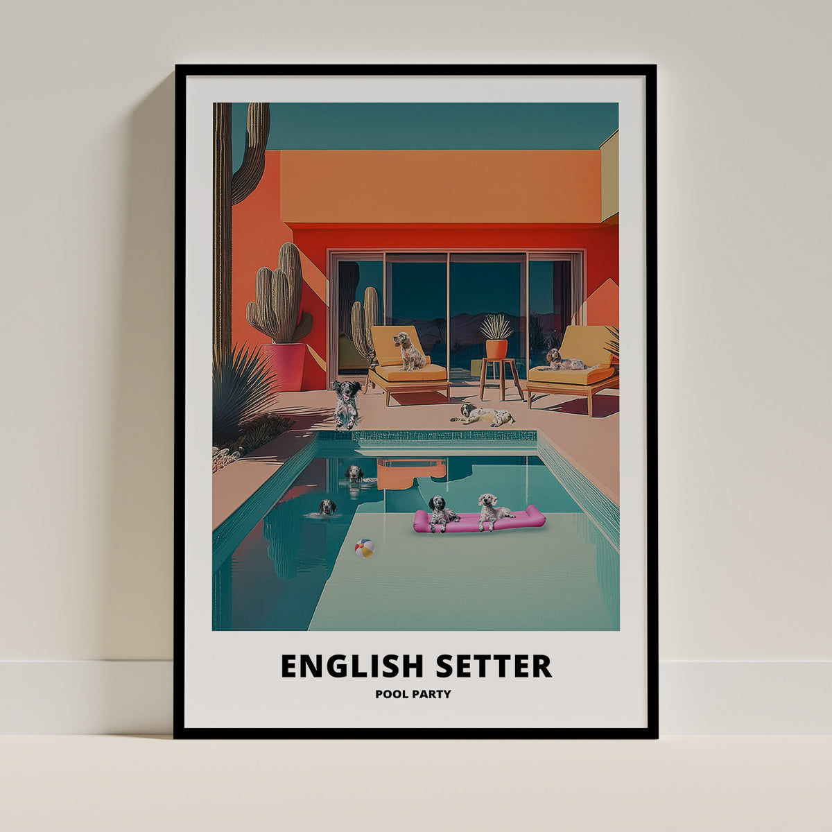 English Setter Pool Party image 0