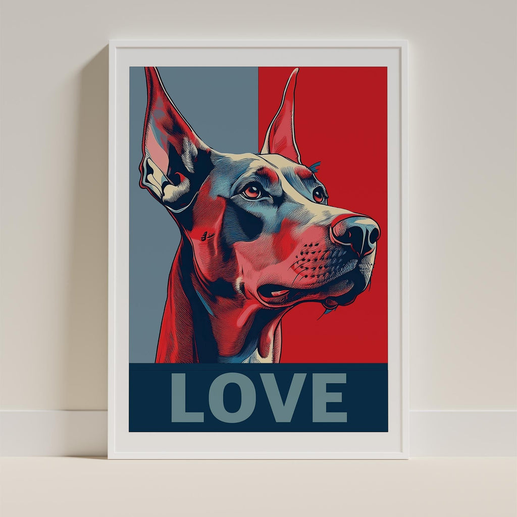 Doberman LOVE Series Inspired by the Obama Poster image 11