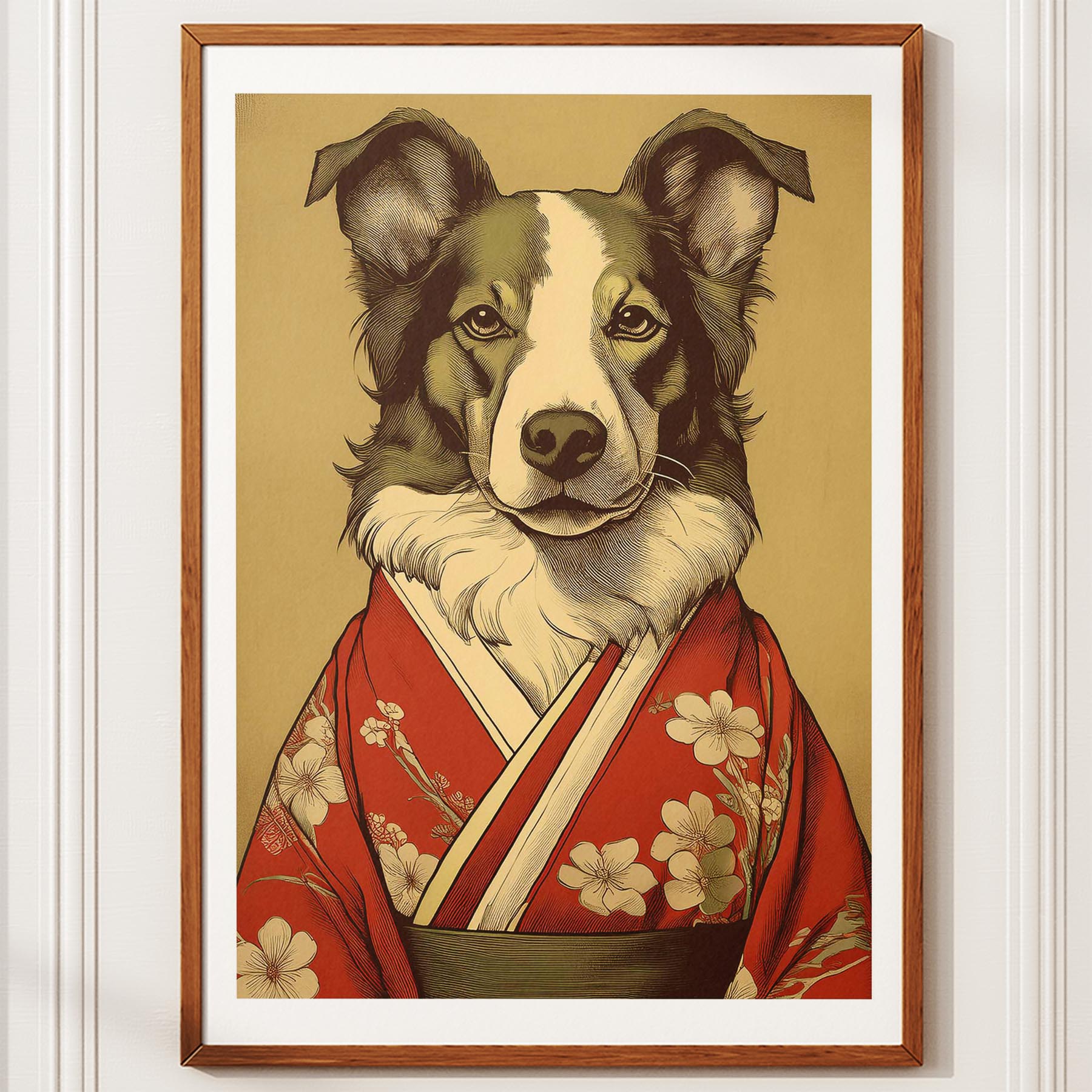 Border Collie Japanse Kimono Dog Series image 10
