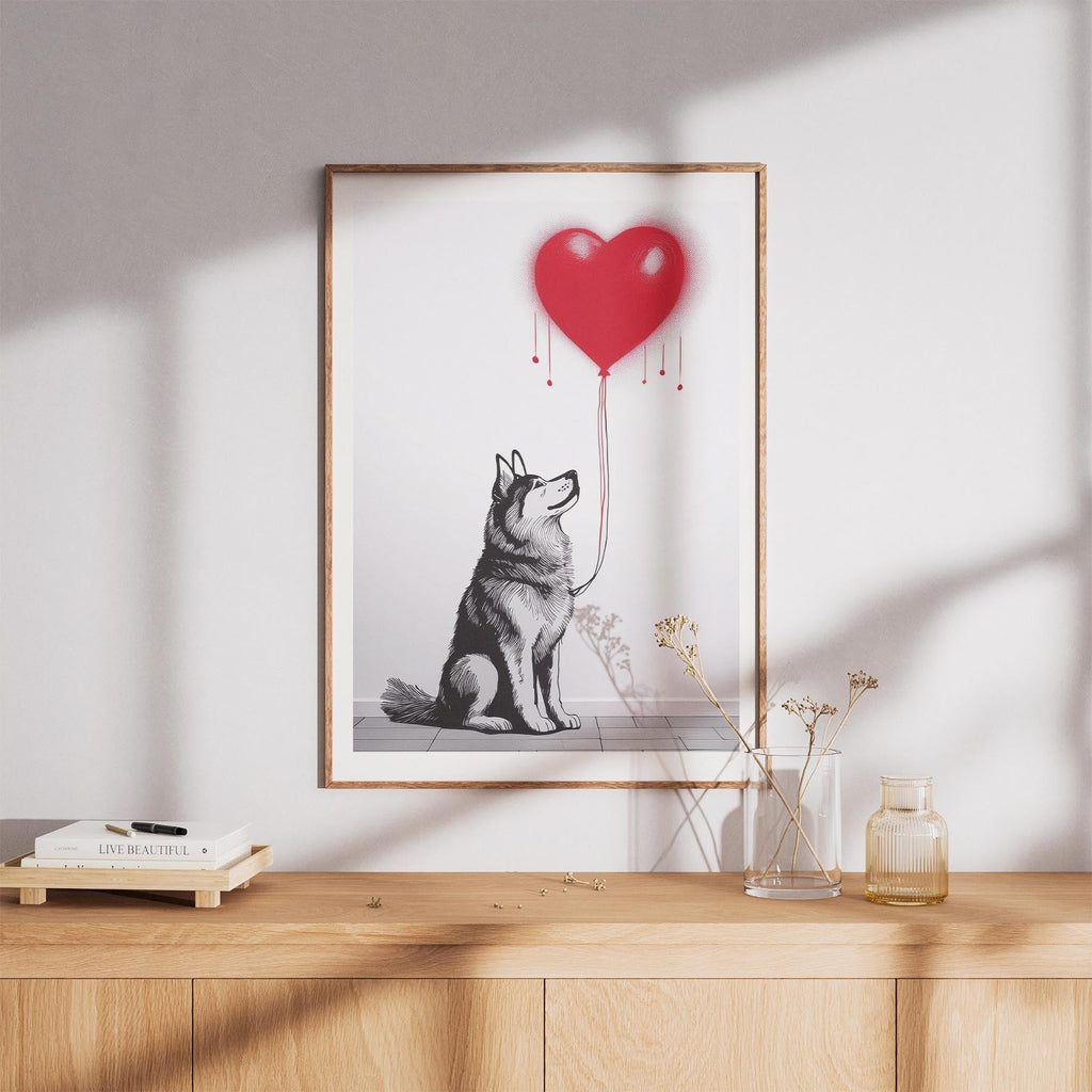 Alaskan Malamute DOGSY Series inspired by the Art of Banksy image 8