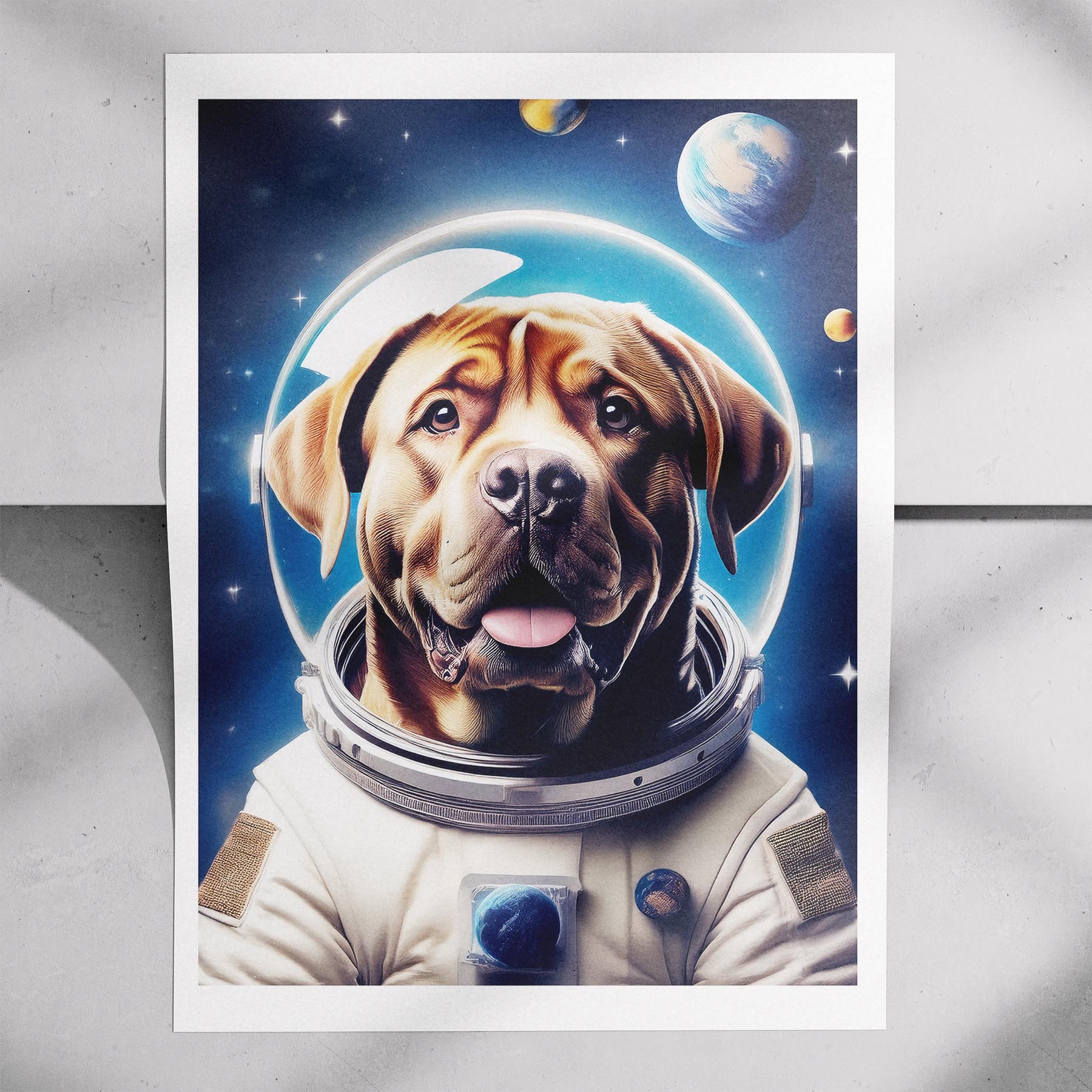 Neapolitan Mastiff Astronaut Dog Series image 7